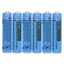 6Pack BK-30AAABU NI-MH AAA Rechargeable Battery 1.2V 300mah NiMH AAA Batteries