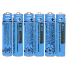 6Pack BK-30AAABU NI-MH AAA Rechargeable Battery 1.2V 300mah NiMH AAA Batteries