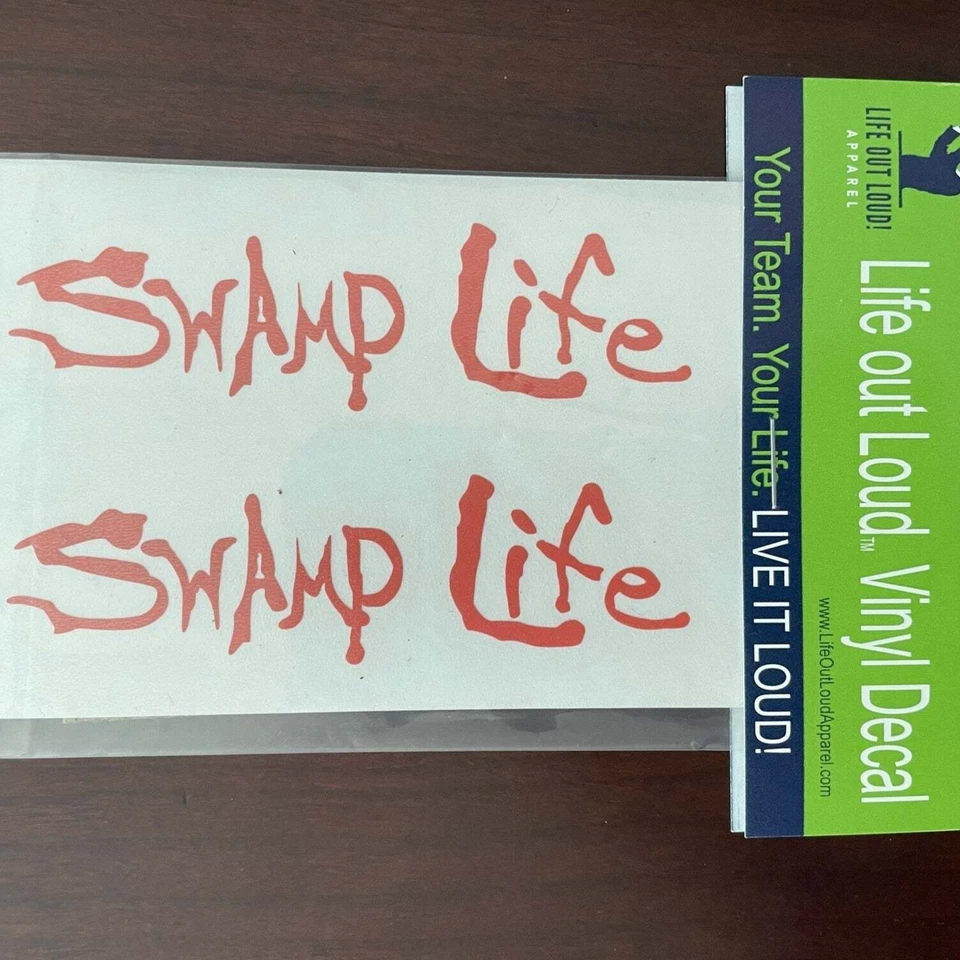 Calcomanía de texto Swamp Life UF University of Florida Gators para tazas aislantes Foto 3 de 4