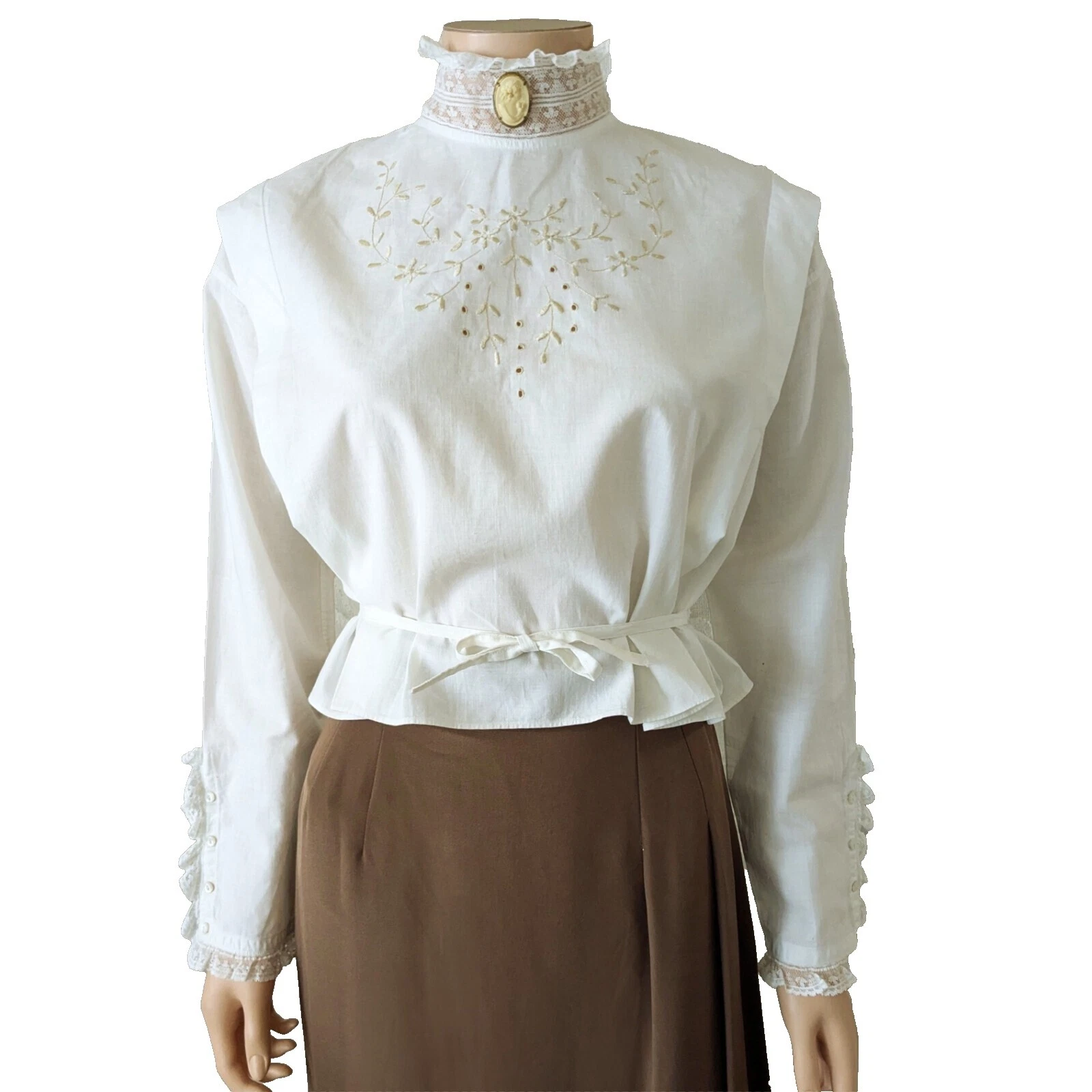 Ropa Vintage Eduardiano Handmade Lino para Mujeres