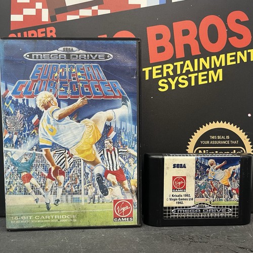 European Club Soccer Sega Mega Drive PAL TESTED FREE TRACKED POSTAGE