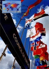 MAXIMAPHILIE CARTE MAXIMUM PREMIER JOUR / CONSEIL DE L'EUROPE 1999 STRASBOURG
