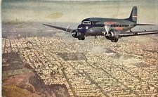 United Airlines Mainliner Vintage Postcard Douglas DC Airplane Memorabilia