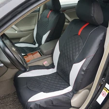 Universal Car 5 Seat Cover Full Set Leather Fabric Split Solid Bench Protector