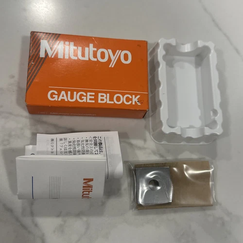 Mitutoyo Steel Square Gage Block, ASME Grade 0, .142"  614182-531  New