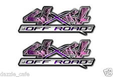 4x4 Off Road Decals Truck Camo Graphics Pink Tall Grass Decal 2 Pack A010bl