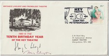 HUGH LLOYD - SIGNED - " KEY THEATRE PETERBOROUGH " 1983 ENVELOPE