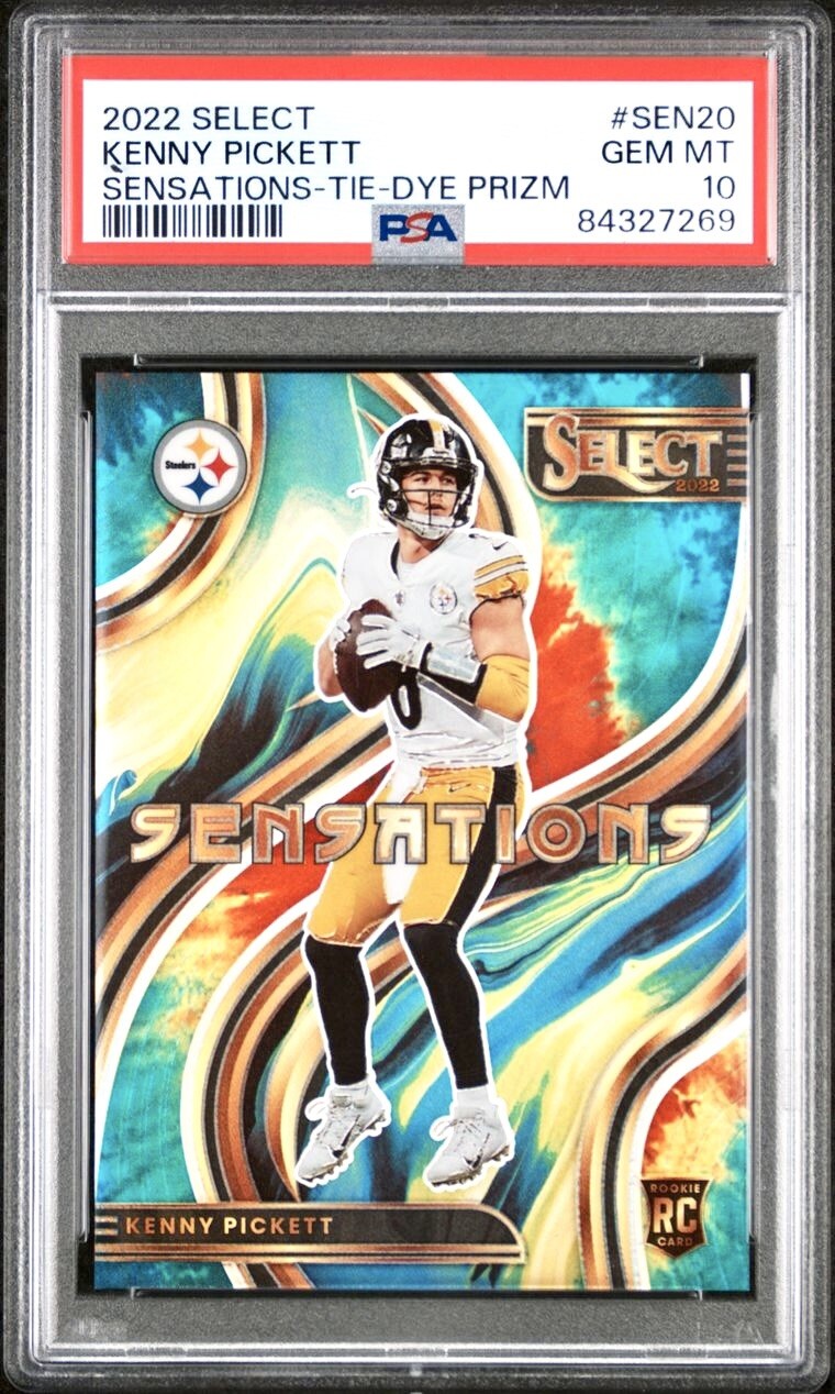 Kenny Pickett Panini Select Sensations #SEN20 Tie-Dye Prizm