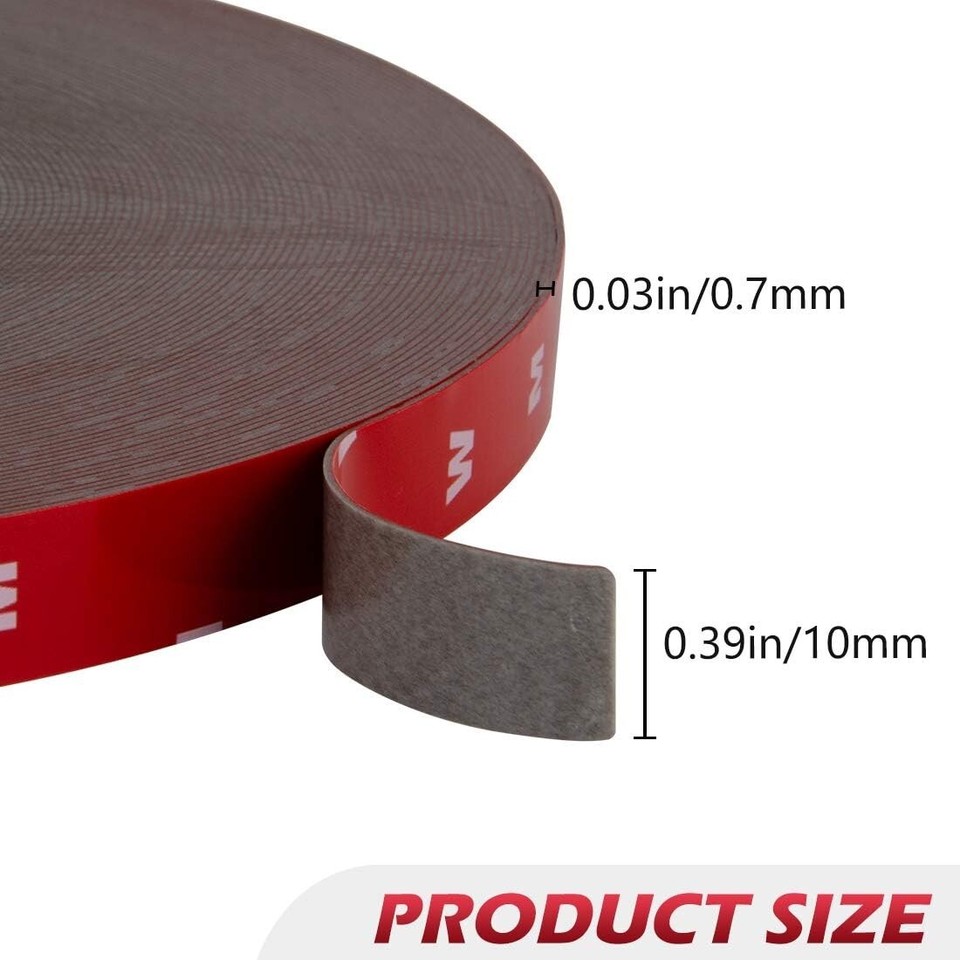 108 Ft Double Sided Tape,3M Mounting Adhesive Tape Heavy Duty, Foam