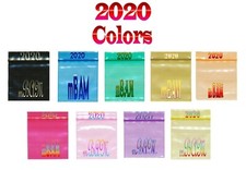100 2020 RAINBOW COLOR LOT APPLE MINI ZIP BAGGIES COLORS 2.5 PURPLE GOLD RED 