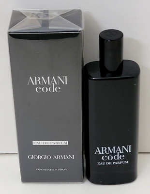 ARMANI CODE EAU DE PARFUM 0.5 fl oz TRAVEL SPRAY FOR MEN