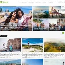 Travel News Websites Design for Sale with Free VPS Web Hosting