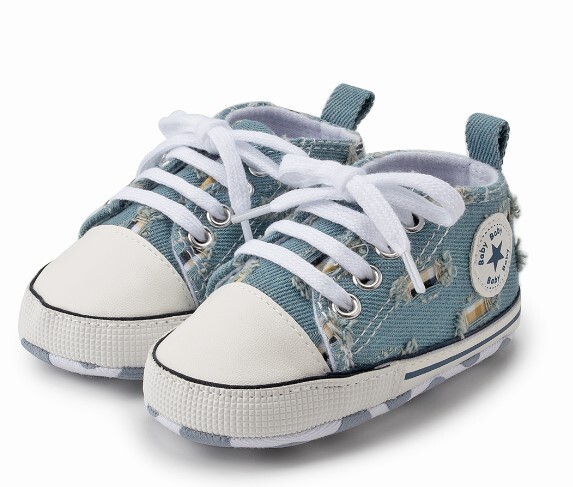 Zapatos de Primeros Pasos niños niñas bebés Zapatos de Lona con Suela Blanda Tra