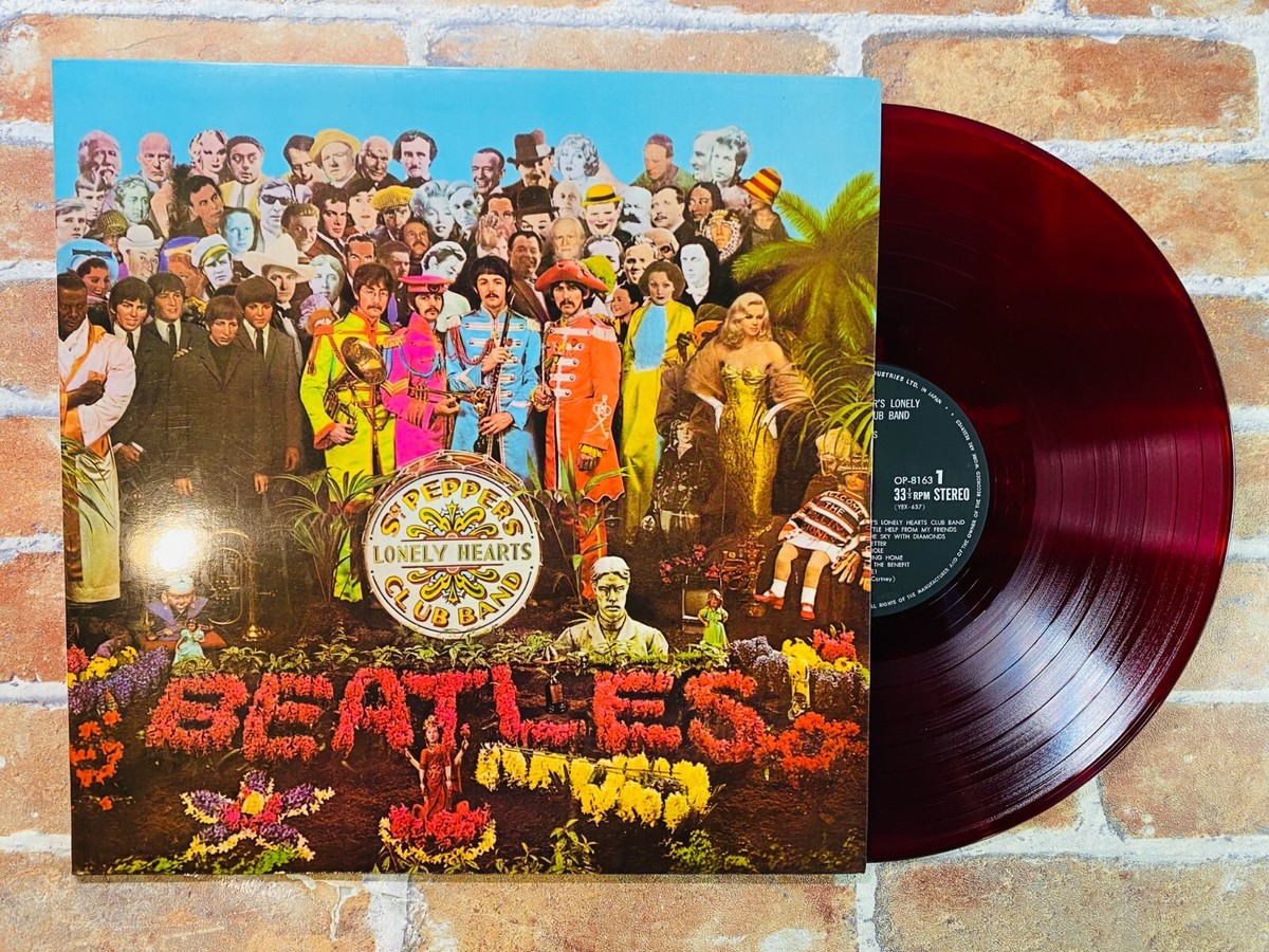ビートルズ『サージェント・ペパーズ〜』 Odeon OP-8163 赤盤レコード THE BEATLES Sgt Peppers OP8163 JAPAN Original RED WAX ODEON