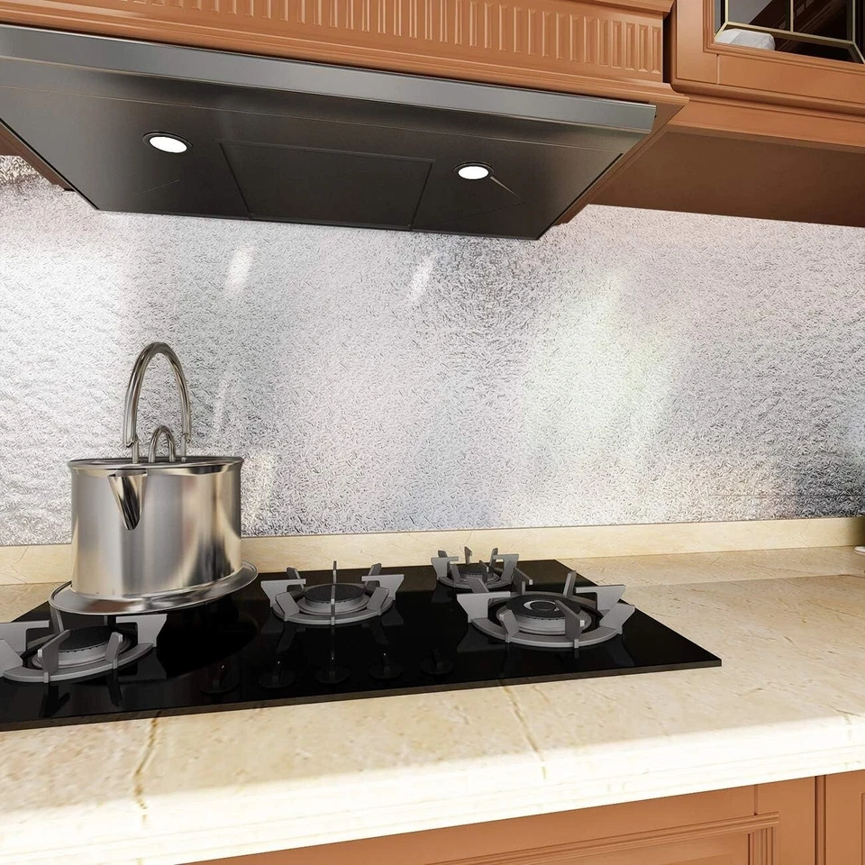 Pegatina De Pared Multifuncional Para Cocina, Papel De Aluminio Impermeable NEW - Image 4 of 4