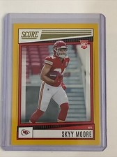 2022 Panini Score Skyy Moore rookie card #391 - Gold Parallel A-39. rookie card picture