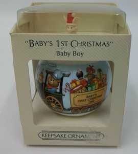 1984 baby's first christmas ornament