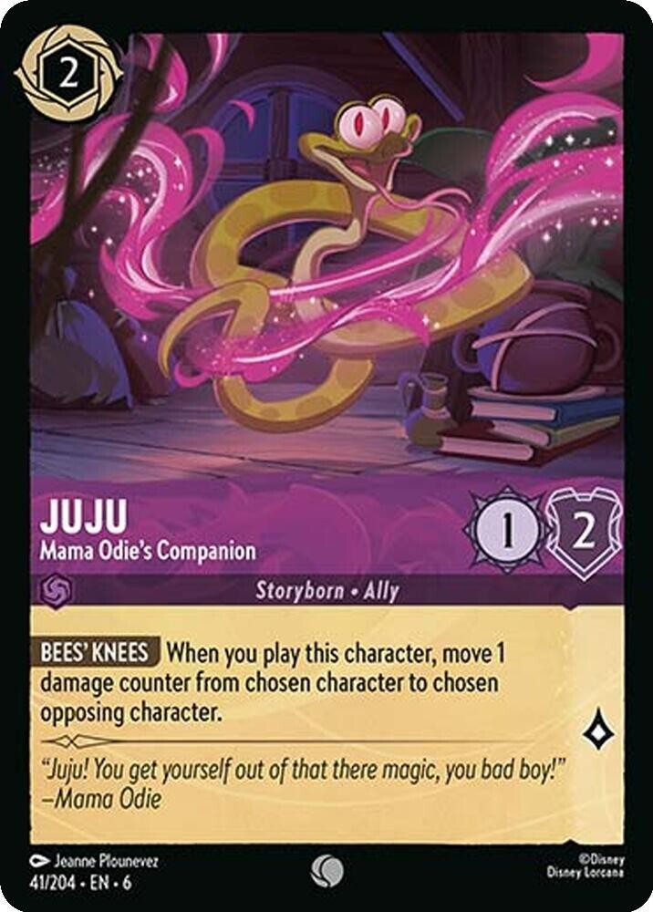Lorcana TCG Juju - Mama Odie's Companion 41/204 Azurite Sea Common Regular NM