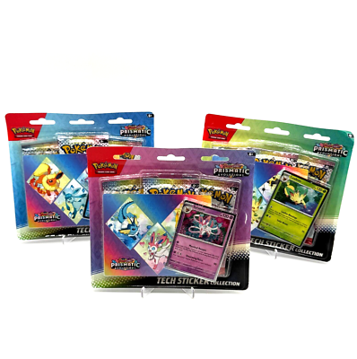 Prismatic Evolutions Tech Sticker Collection Blister Art Set - 3