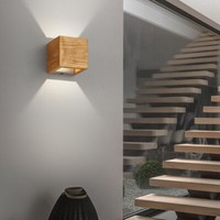 Wandleuchte Spotleuchte Holzlampe Wandlampe Flurlampe Switch Dimmer Led H 11 Cm