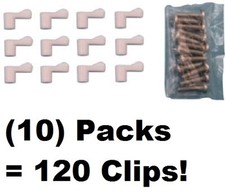 Prime Line PL 7775 12 Pack 7/16" Screen Retention Clips Screws - 10 Packs
