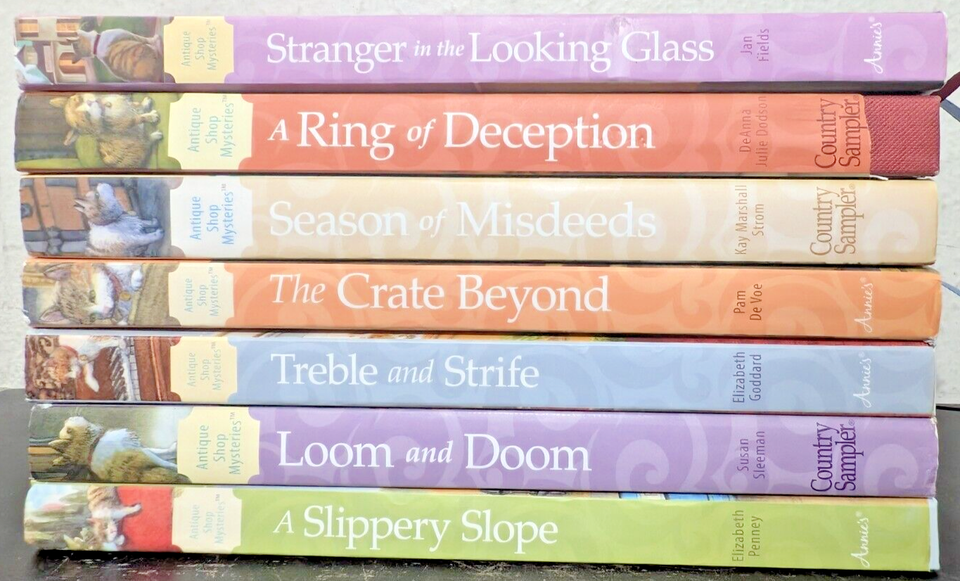 book-lot-of-7-antique-shop-mysteries-series-annie-s-fiction-hardcover