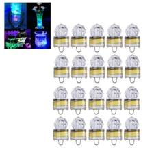 10/20X Fishing Flash Light LED Deep Drop Underwater Strobe Bait Lure Lamp Lights