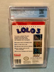Adventures of Lolo 3 - NES - HAL America CGC - CIB - Oval SoQ - 1991 - &iexcl;Calificado 8.5!