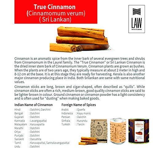 Ceylon Cinnamon Quills Dalchini - H1 Grade Cinnamon Spice True Cinnamon - 100 gm - Picture 2 of 9
