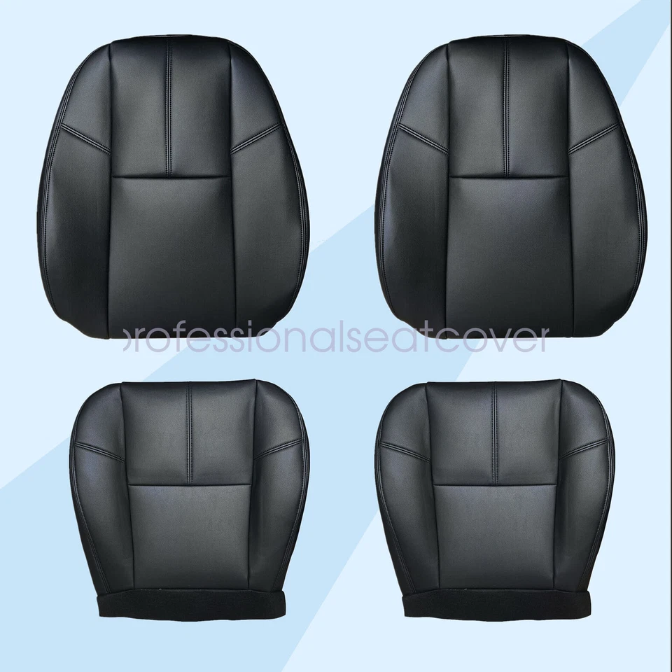 Cubierta de asiento de cuero negra para conductor y pasajero Chevy Tahoe 2007-2014 Foto 4 de 4