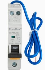 NEW fusebox RTAMC06 RTAMC10 RTAMC16 RTAMC20 RTAMC32 RTAMC40 1p+n rcbo TypeA Rcd