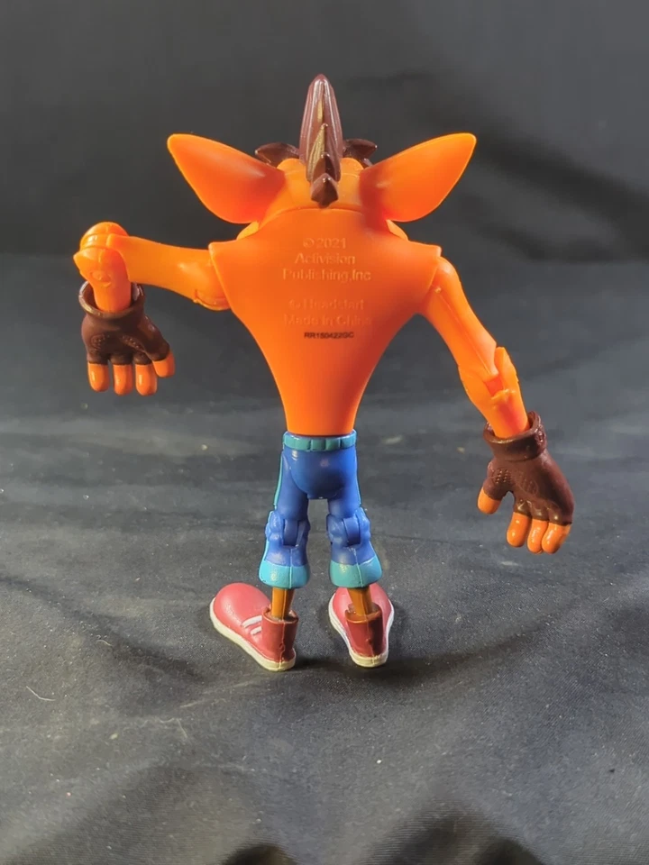 Figura de acción Crash Bandicoot 5" Wave 1 Head Start 2021 brazos móviles cintura Foto 3 de 4
