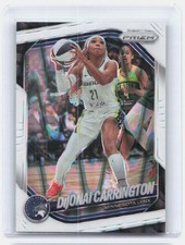 2025 Panini Prizm WNBA #9 DiJonai Carrington White Seismic Prizms Minnesota Lynx