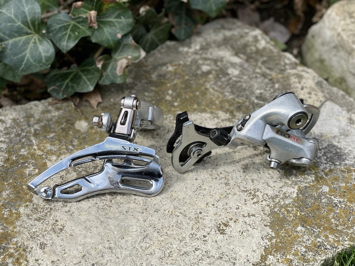 SHIMANO STX-RC 前後ディレイラーセット（未使用・デッドストック） Retro Shimano STX RC Derailleurs Set FD-MC32 & Rd-MC38 3x8 Speed