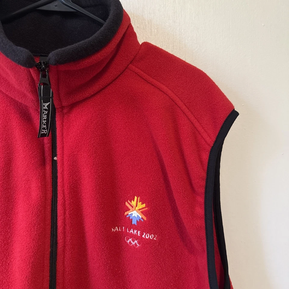 2002 Salt Lake City Winter Olympics Mens Vest XL Marker - Figure Skating Pin ⛸️ - Image 2 of 4