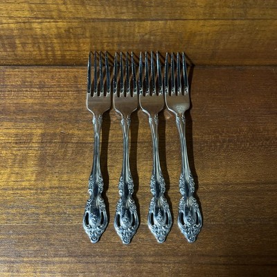 ONEIDA COMMUNITY STAINLESS STEEL BRAHMS DINNER FORKS Set Of 4 *FREE SHIPPING*