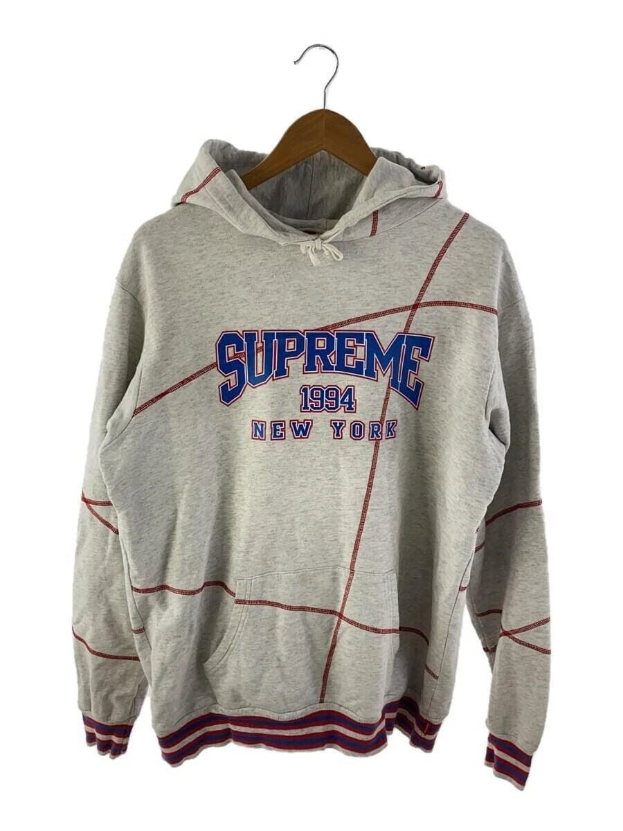 Sweat à capuche Supreme gris L occasion