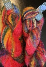 Colinette filato mohair 2 matassine in 15 filato pappagallo rosso