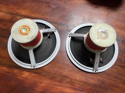 Pair Wharfedale W.10/FSB 10  Full Range Speakers W/large Alnico Magnets Refoamed
