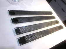 lot (4) Middle Atlantic Vented Blank Panels -1U- 19" Black Space/Flanged