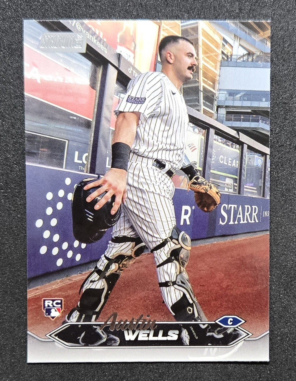 Austin Wells 2024 Topps Stadium Club Rookie Image Variation SP #216 YANKEES RC
