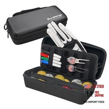 Golf Glove Holder Case with Glove Shaper - Portable Golf Glove Case- Black