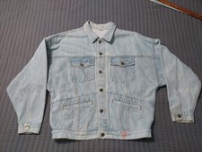 Vintage Georges Marciano Guess Denim Jean Jacket Size Large USA Made