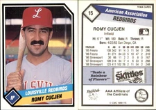 Romy Cucjen 1989 CMC Louisville Redbirds #15 RC Card FREE SHIP *AutographDen*
