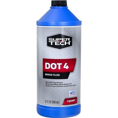 Super Tech DOT 4 Brake Fluid, Motor Vehicle, 32 fl oz