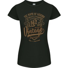 Camiseta Birth of Legends 63º Cumpleaños 1962 Mujer Corte Pequeño