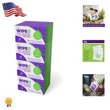 300 Individually Wrapped Wipe 'N Clear Lens Wipes - Perfect for Travel  Home