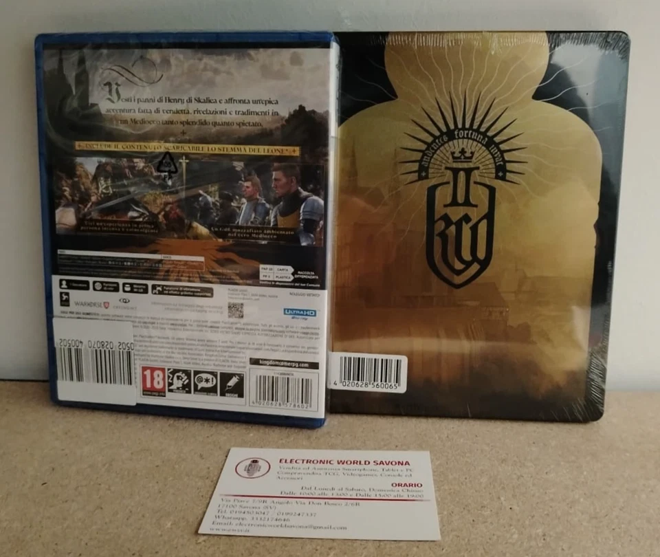 KINGDOM COME 2 DELIVERANCE DAY ONE EDITION + STEELBOOK PS5 NUOVO WARHOUSE DEEP - Immagine 2 di 2