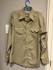 Washington Dee-Cee Western Wear Pearl Snap Shirt Made In USA Long Sleeve 15-33 M