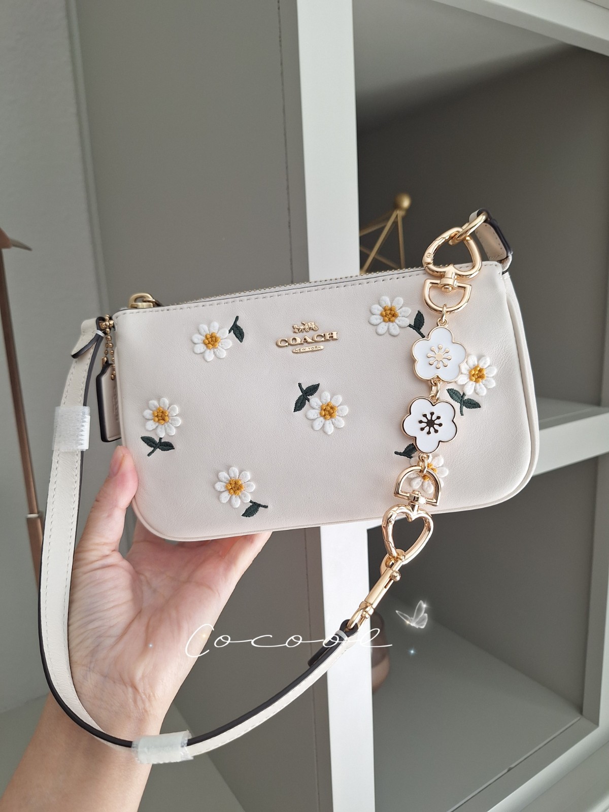 NWT Authentic Coach Nolita 19 With Daisy Embroidery C3356 RARE image 2